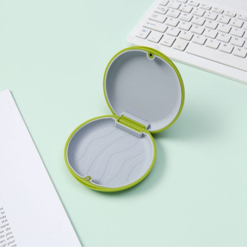 Green ClearCare retainer travel case
