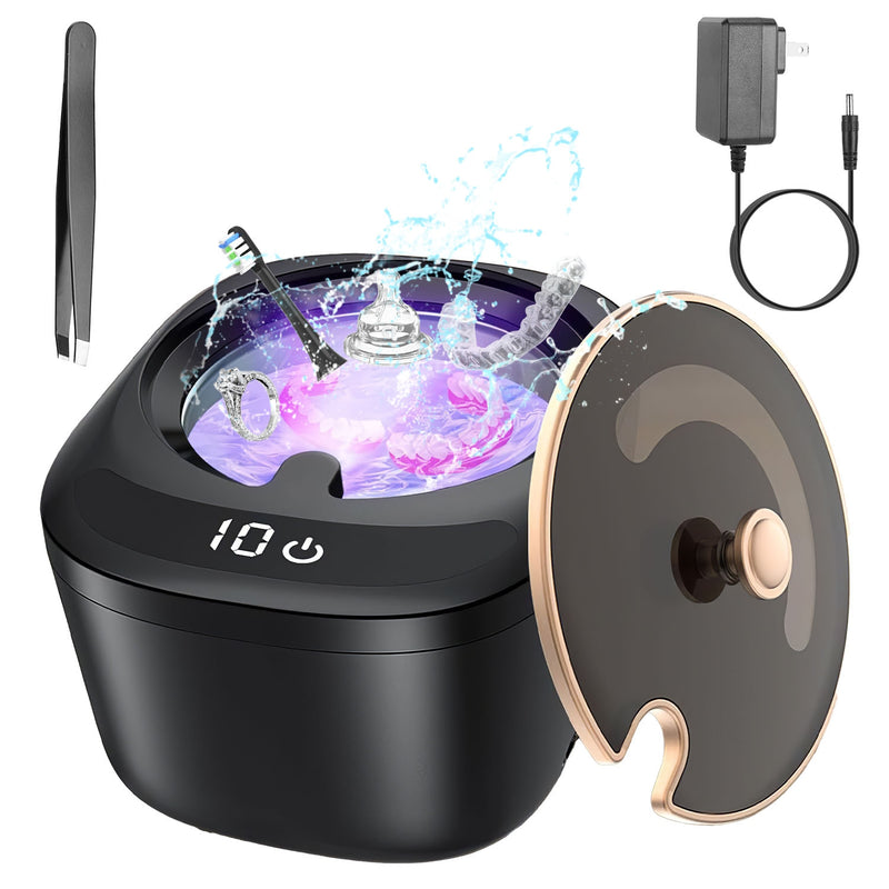 ClearCare ultrasonic retainer cleaner for retainers, aligners, and night guards — view 1